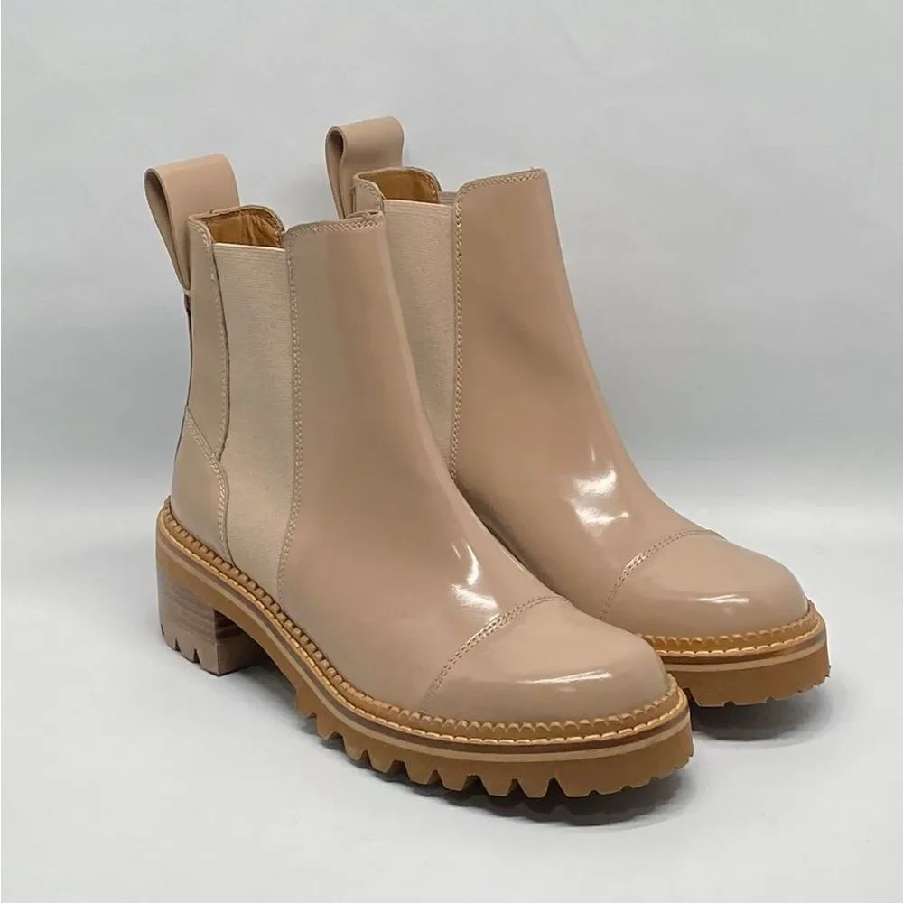 See by Chloe Mallory Leather Chelsea Boots size 38